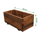 Switch Verve Bopha 110L Brown Wooden Rectangular Trough (H)35cm (W)80cm (D)40cm 2 image