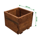 Switch Verve Bopha 60L Brown Wooden Square Trough (H)35cm (W)40cm (D)40cm 2 image