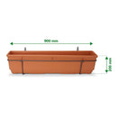 Switch Verve Florus 17.8L Brown Plastic Bell Rectangular Trough (H)20cm (W)20cm (D)90cm 3 image