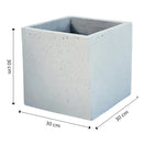 Switch Verve 29L Light grey Concrete Square Planter (H)30cm (W)30cm (D)30cm 3 image