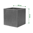 Switch Verve 56L Dark grey Concrete Square Planter (H)40cm (W)40cm (D)40cm 2 image